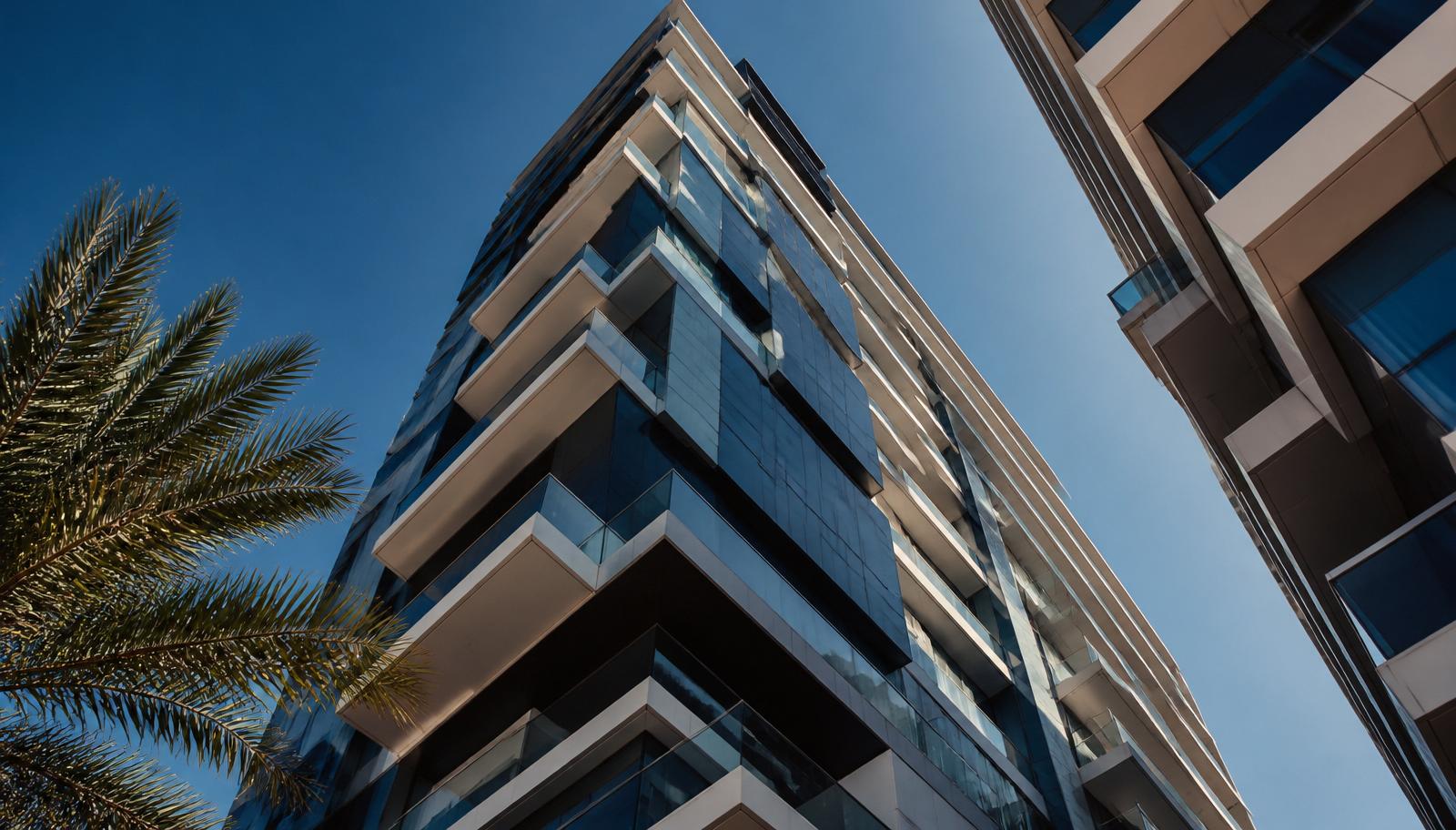 A Dubai high-rise viewed through legal documentation with the DLD logo — illustrating an article on JOP Law No. 6 of 2019.
