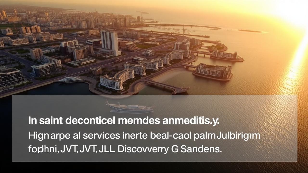 Palm Jumeirah aerial view illustrating Nakheel service charges guide for owners of Palm, JVT, JLT, Discovery Gardens.